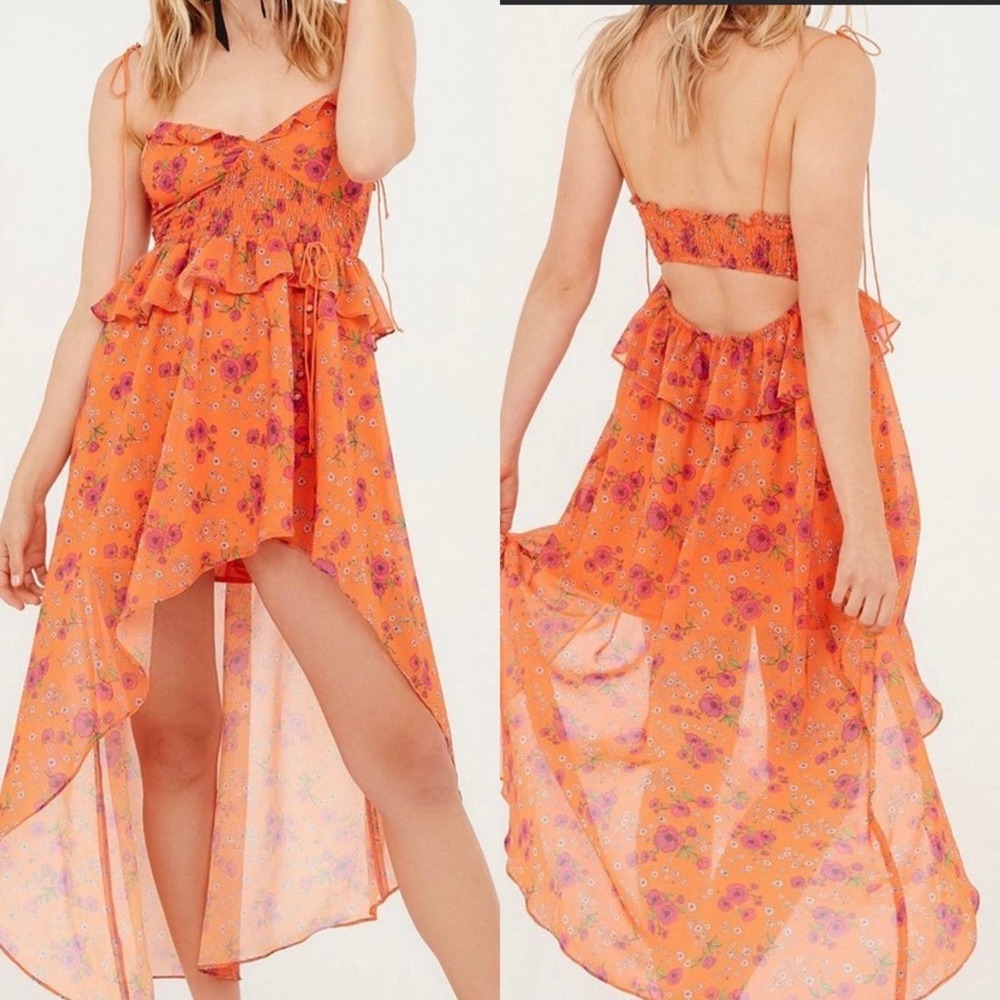 FOR LOVE AND LEMONS Peony High Low Dress Size Small